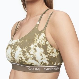 CK ONE Printed Unlined Bra Sz M
